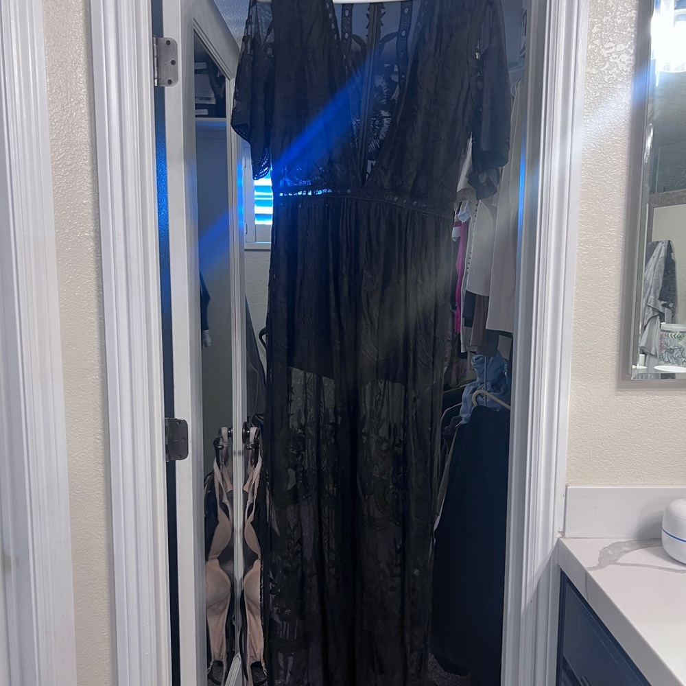 Elegant Black Lace Dress
